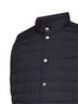 Navy blue bonded nylon padded vest