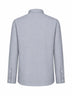 Grey cotton and lyocell long-sleeved shirt