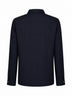 Navy blue virgin wool overshirt