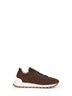Runners in camoscio espresso con Shiny Tab