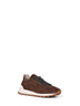 Runners in camoscio espresso con Shiny Tab