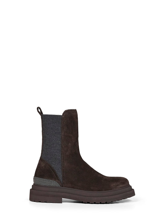 Pepper suede ankle boots with Precious Detail
