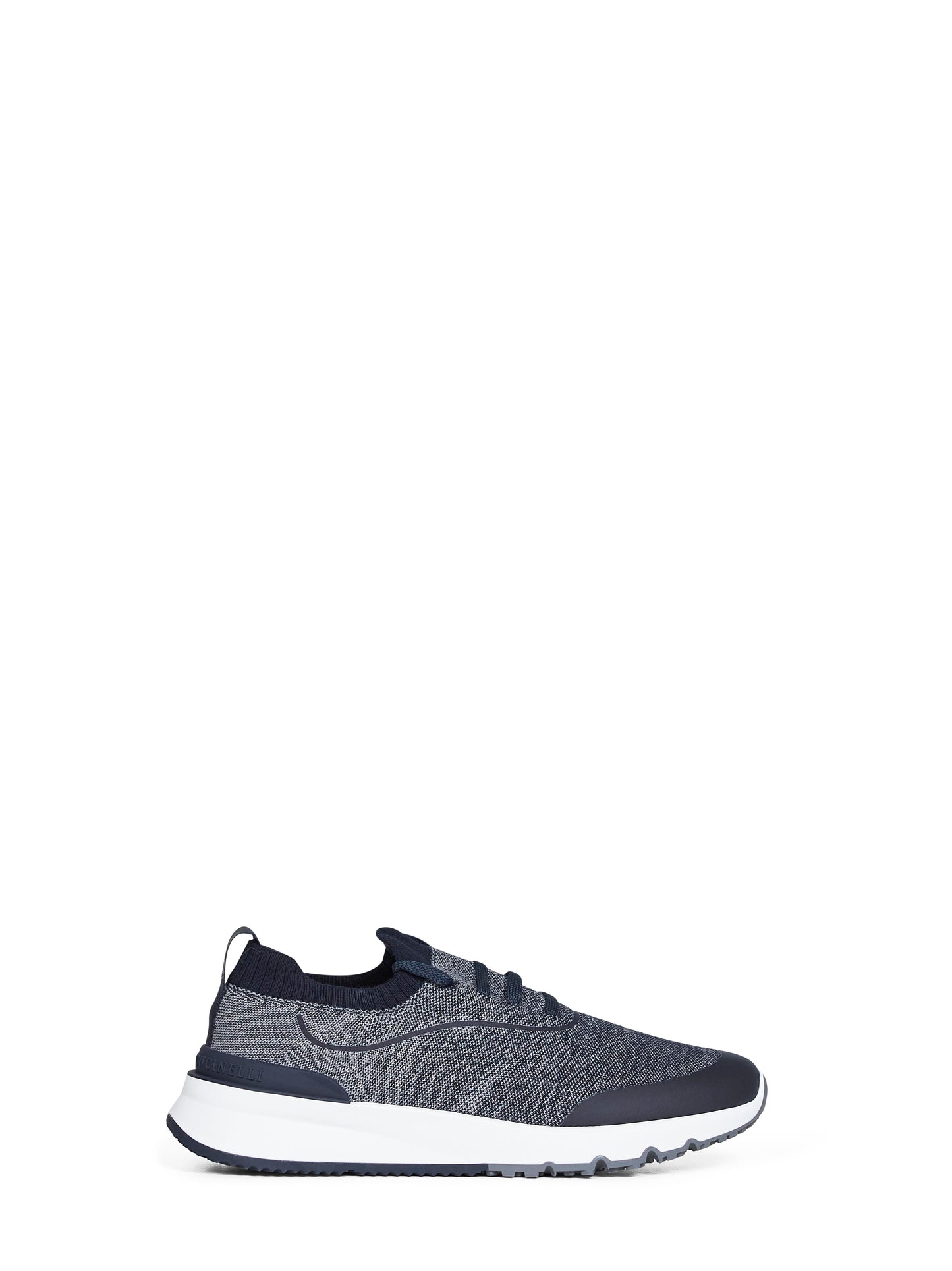 Navy blue techno cotton knit Runners