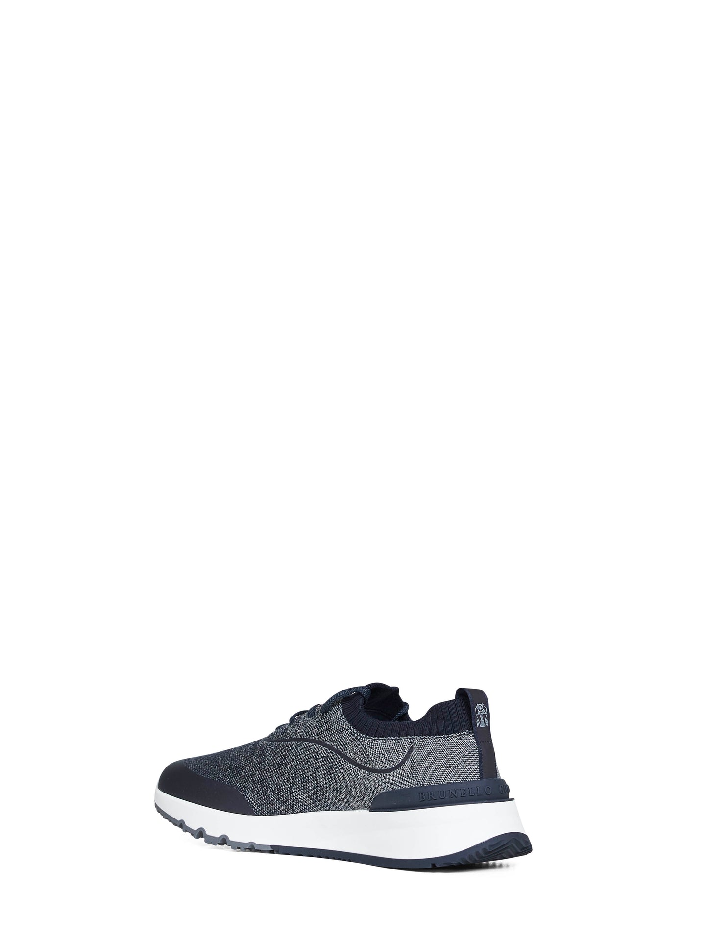 Navy blue techno cotton knit Runners