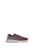 Runners in maglia di cotone techno pietra e bordeaux