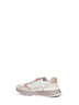 White nubuck and suede sneakers