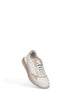 White nubuck and suede sneakers