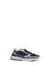 Sneakers in camoscio e pelle liscia multicolore