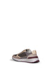 Multicolor suede and smooth leather sneakers