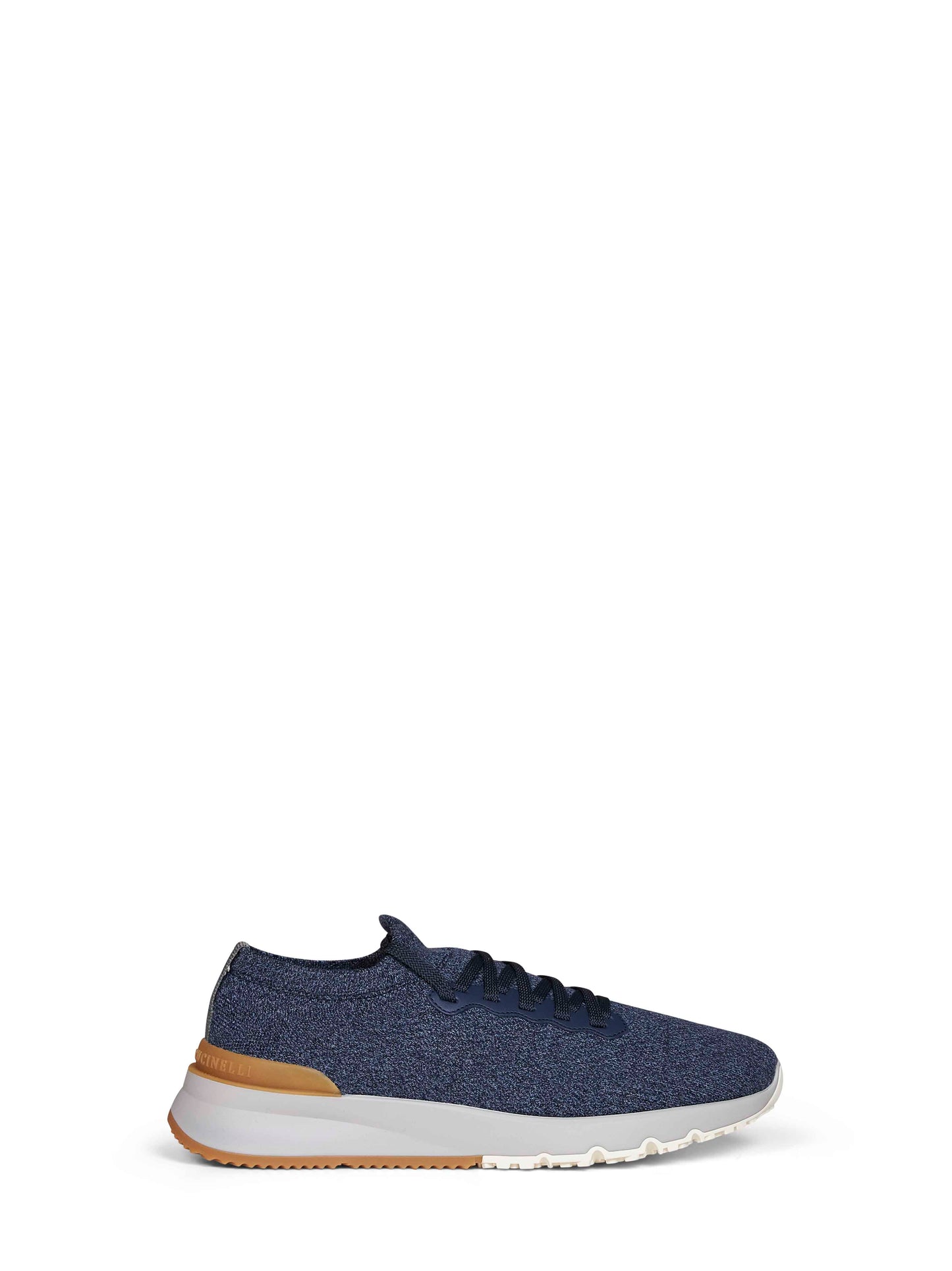 Runners in maglia di lana denim
