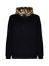 Felpa in cotone con cappuccio Check