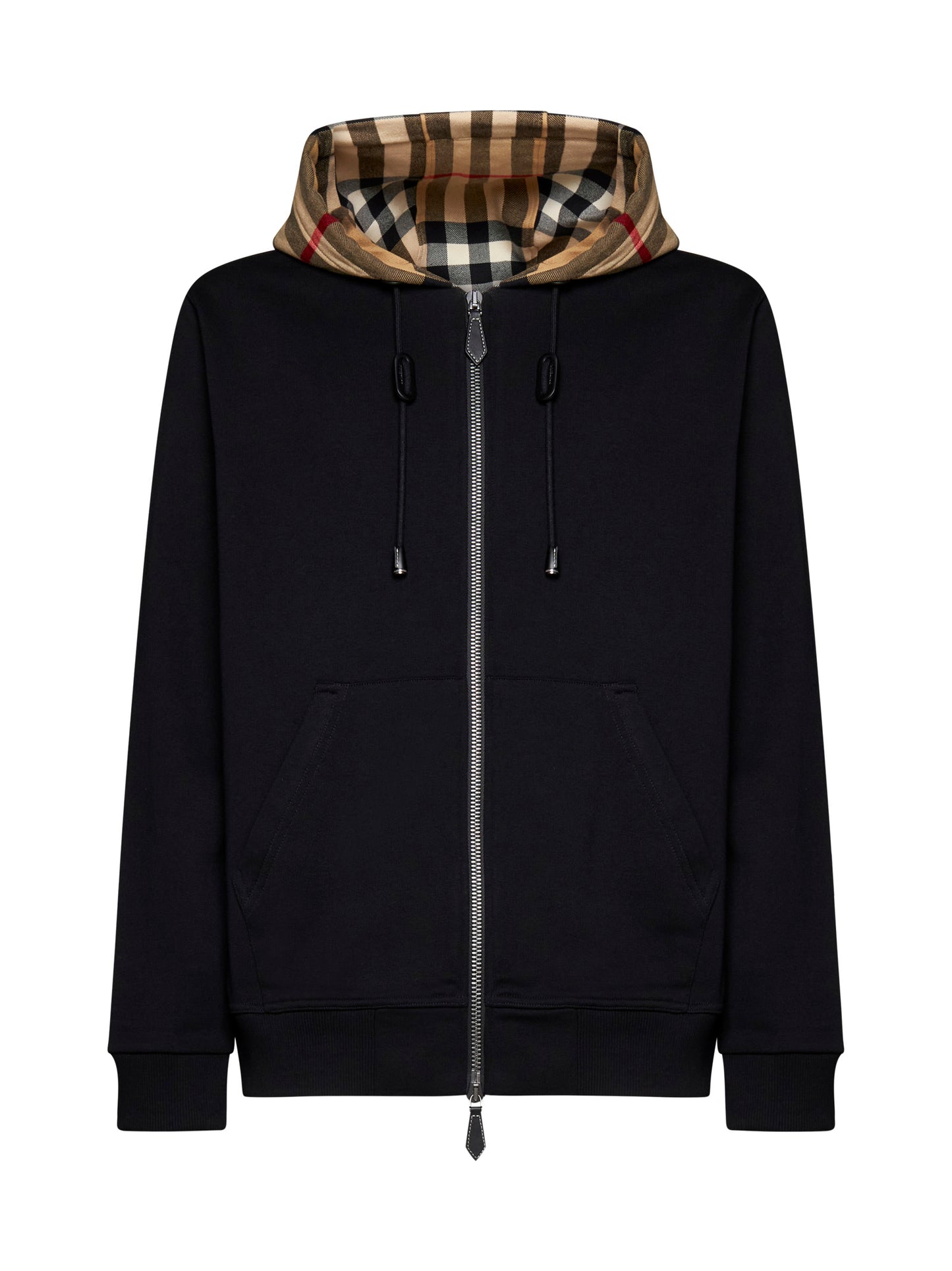 Felpa con cappuccio Check