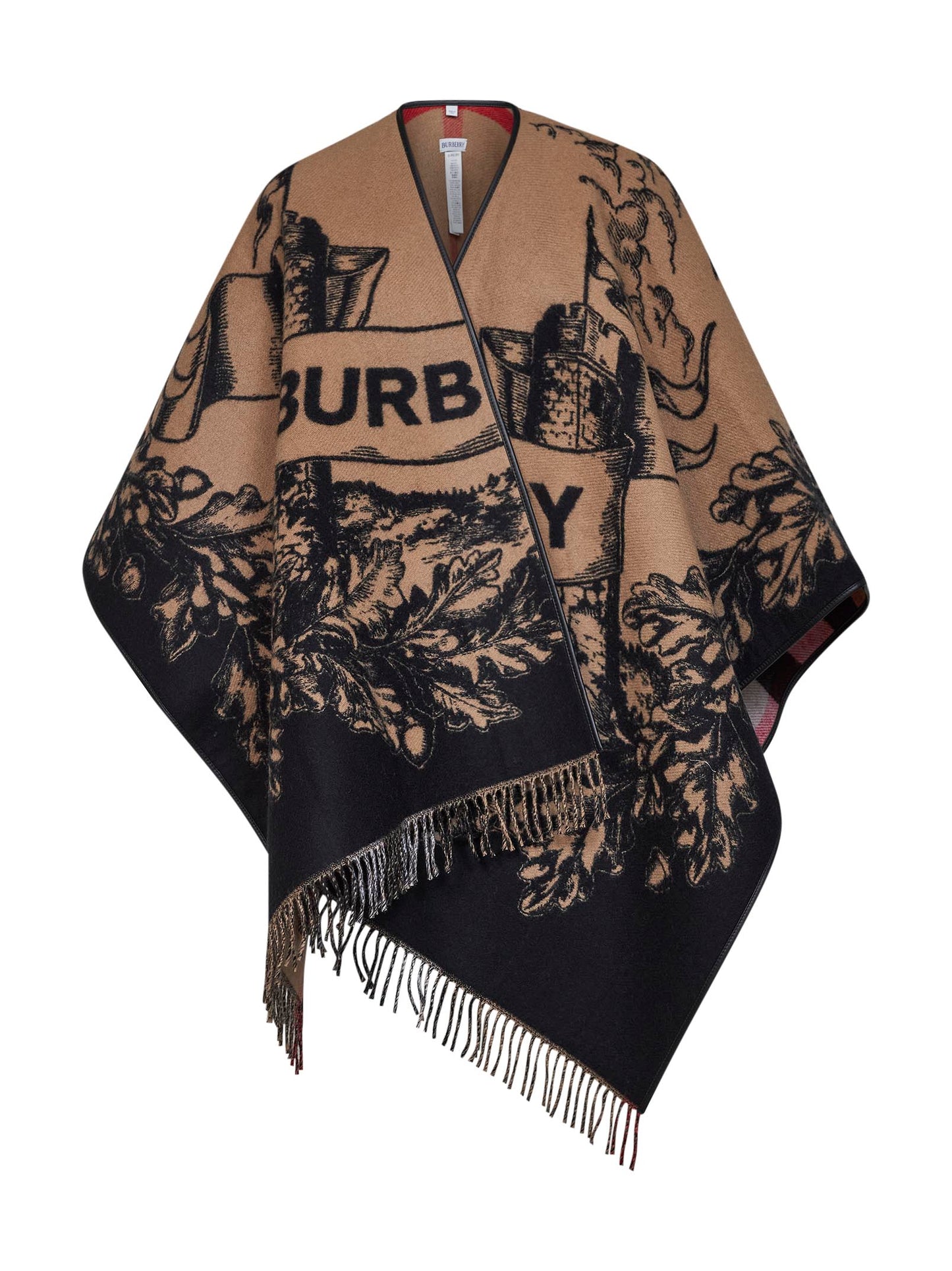 Archive beige Gallant Knight wool cape