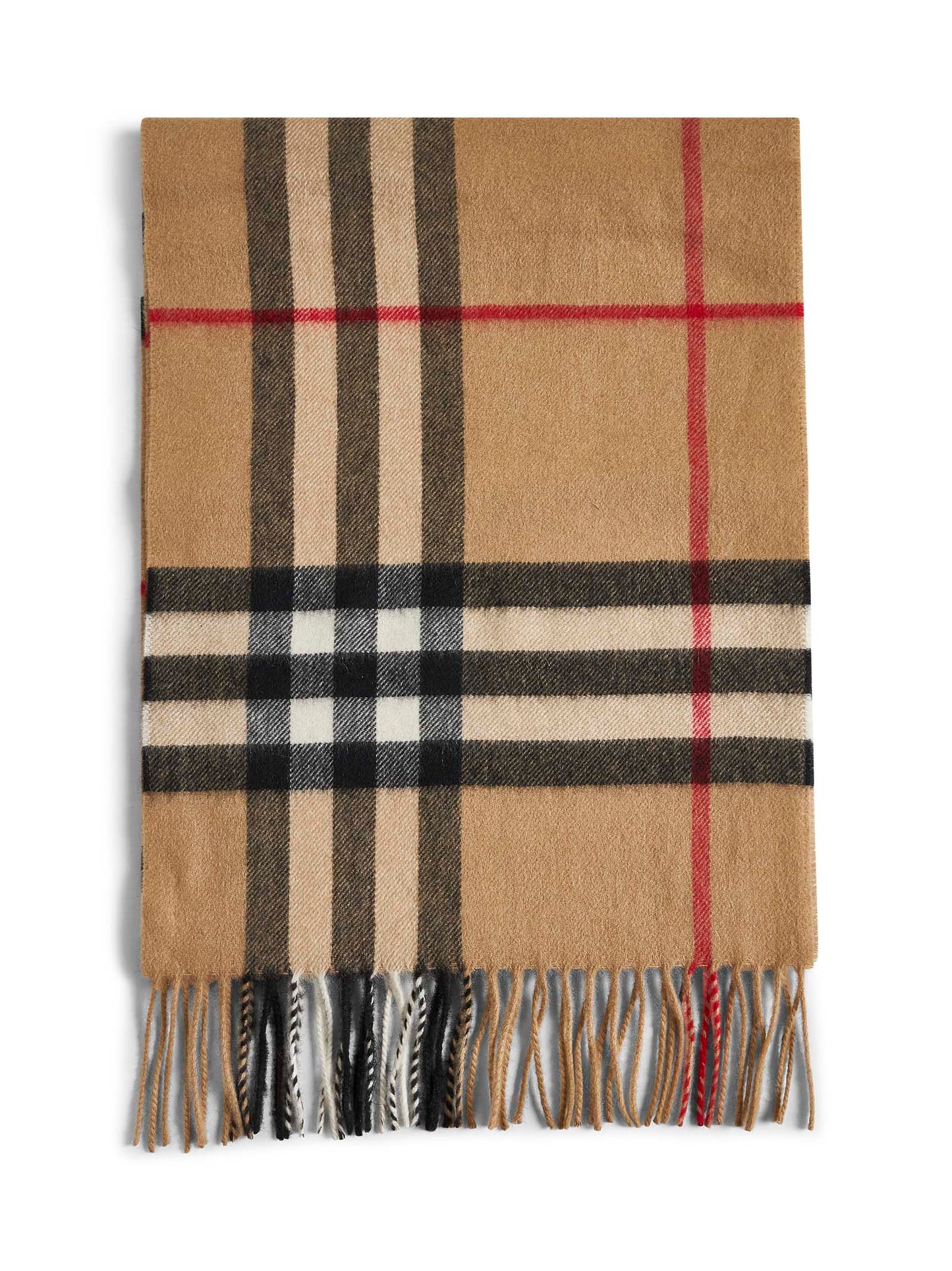 Sciarpa in cashmere Check beige
