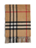 Sciarpa in cashmere Check beige