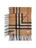 Sciarpa in cashmere Check beige