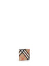 Sand beige Check bi-fold wallet