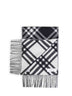 Sciarpa in cashmere Check double face nero
