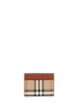 Porta carte di credito Check beige archivio