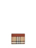 Porta carte di credito Check beige archivio