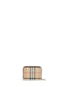 Archive beige Check zipped small wallet
