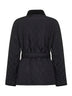 Giacca trapuntata con cintura in nylon nero