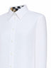 White cotton poplin shirt with EKD embroidery