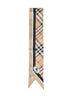 Sand beige Check thin silk twill scarf