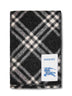 Black Check wool scarf