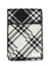 Black Check wool scarf