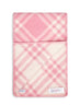 Pink Check wool scarf