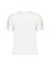 Chalk white cotton EKD Check T-shirt