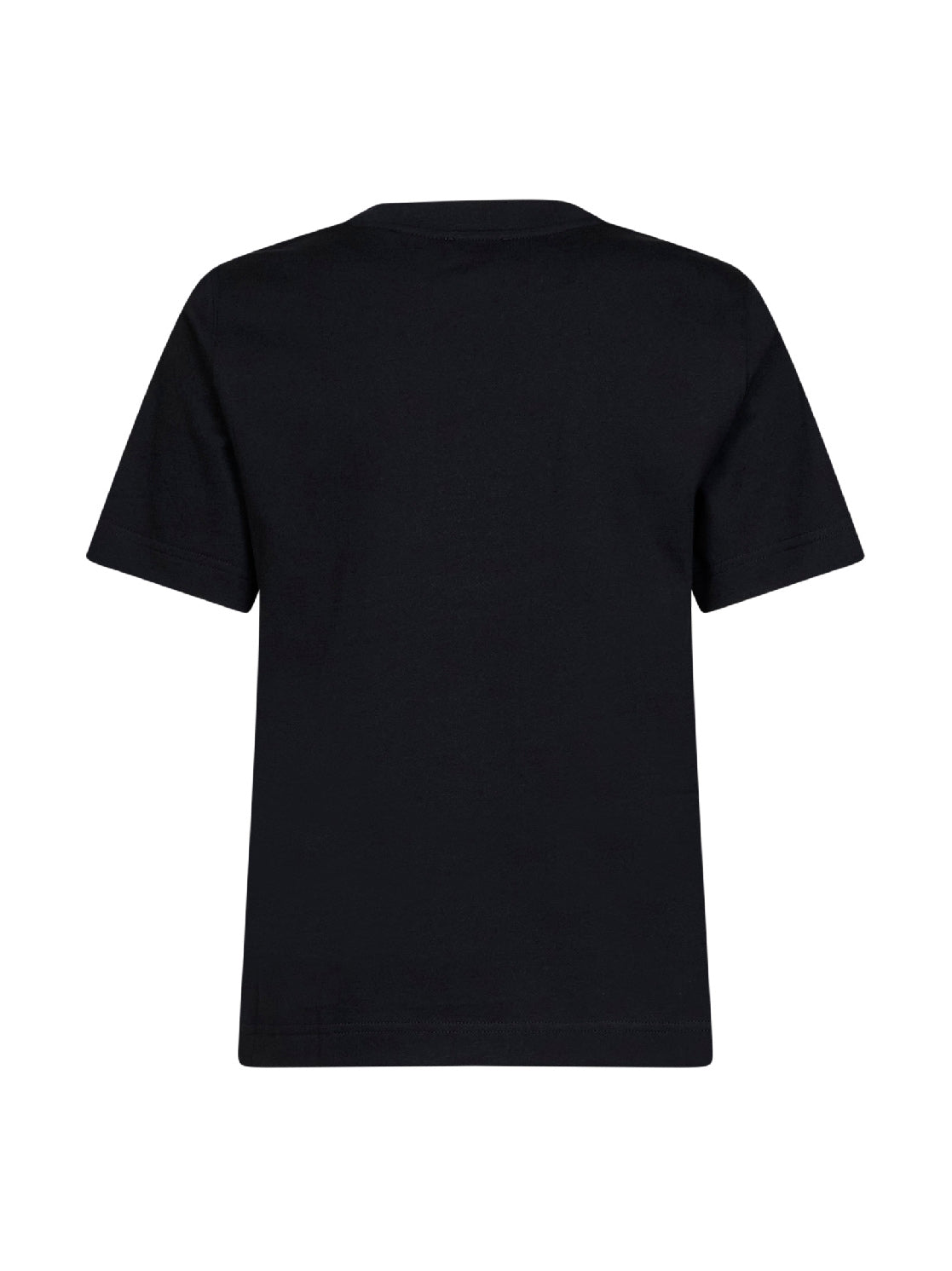 Black cotton EKD Check T-shirt