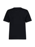 Black cotton EKD Check T-shirt