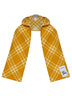 Pear yellow Check wool hooded scarf