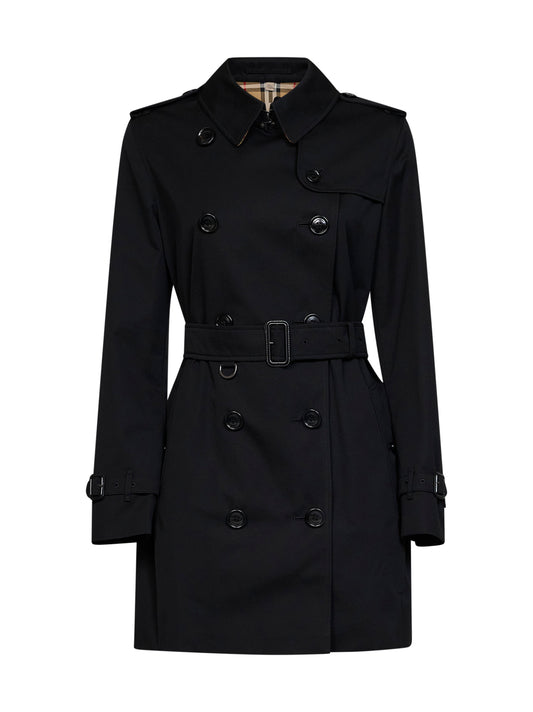 Black Heritage Kensington short trench coat