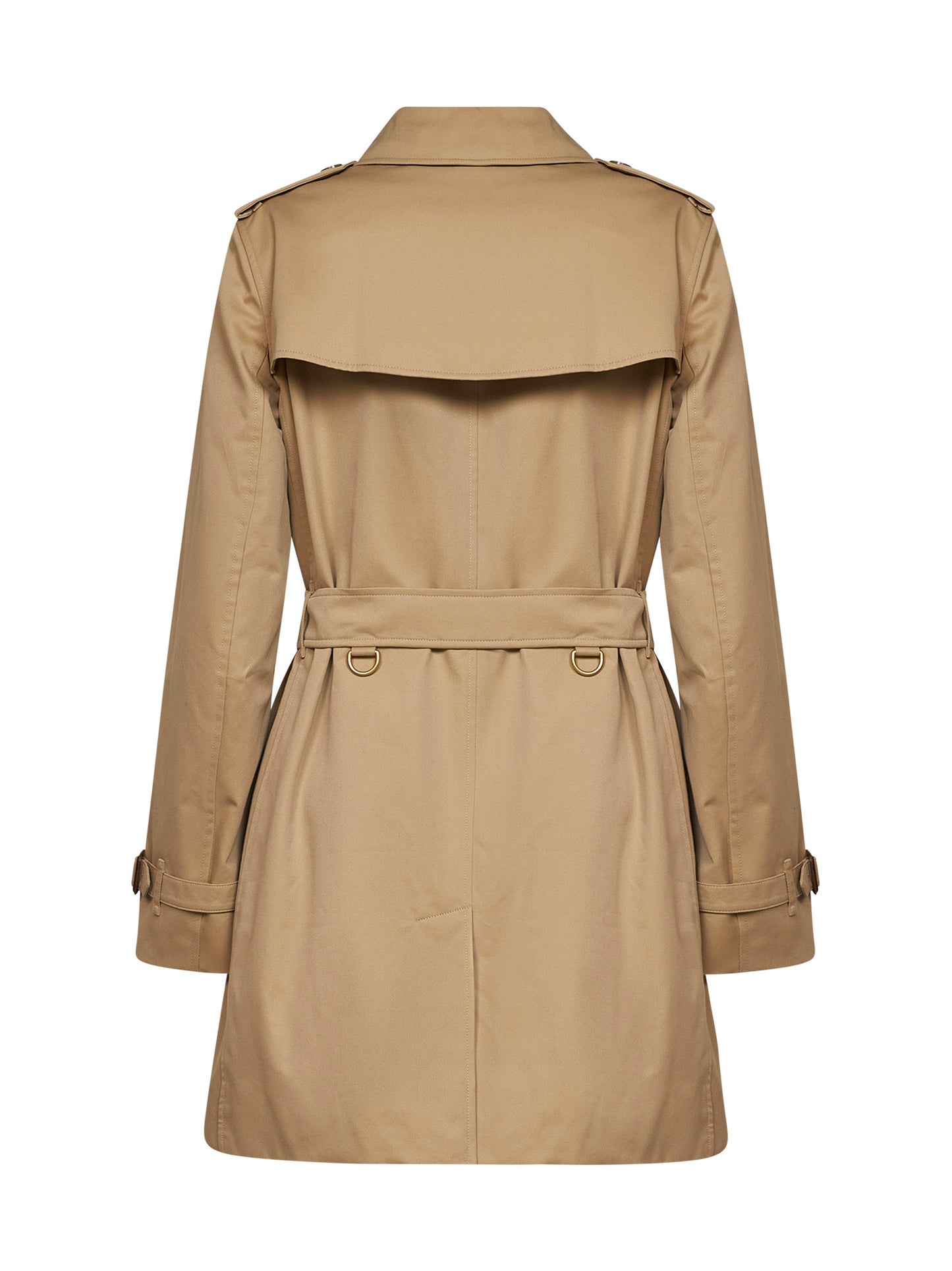 Honey beige Heritage Kensington short trench coat