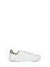 White smooth leather Set sneakers with Check insert