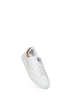 White smooth leather Set sneakers with Check insert