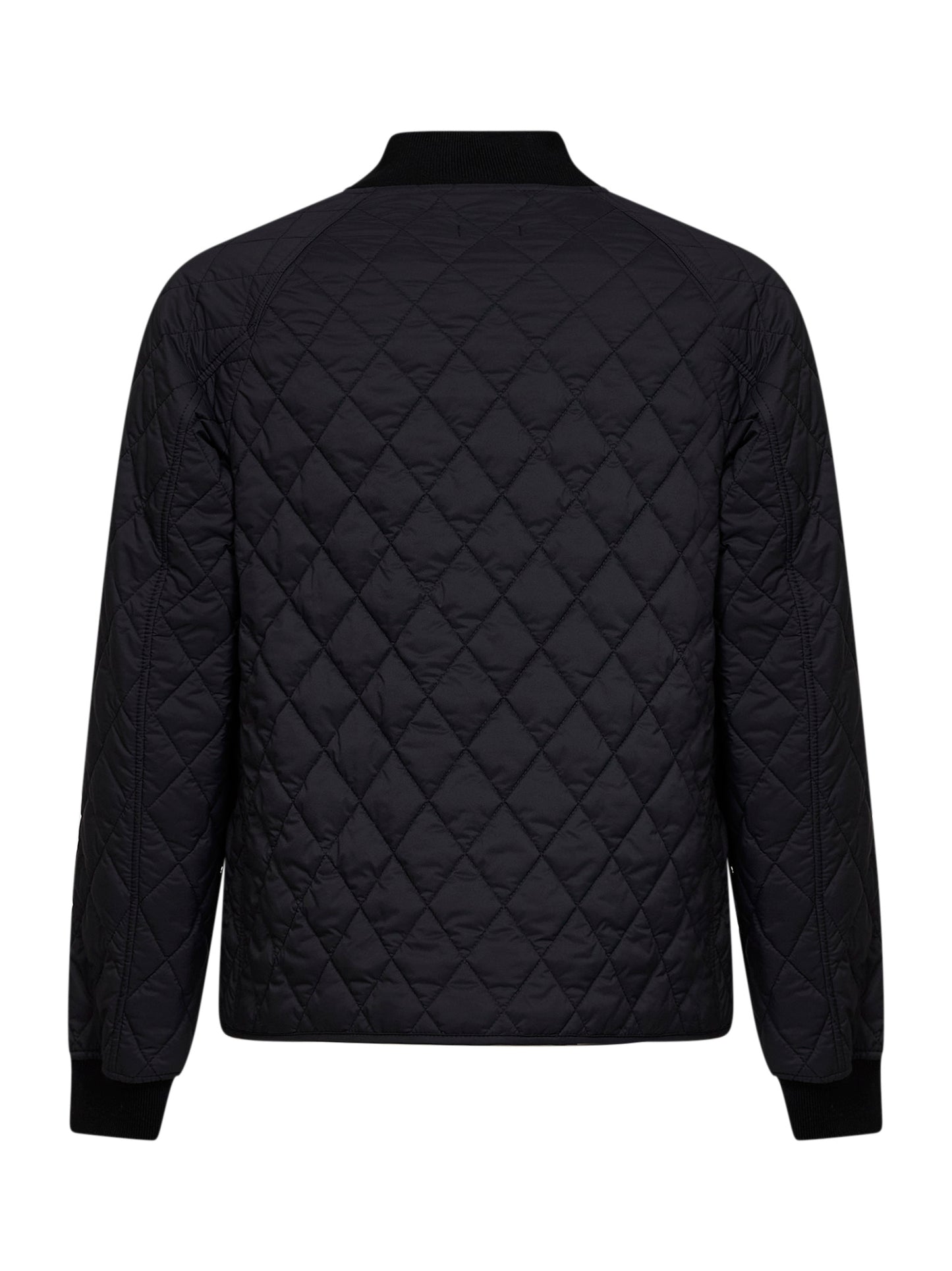 Black quilted nylon jacket