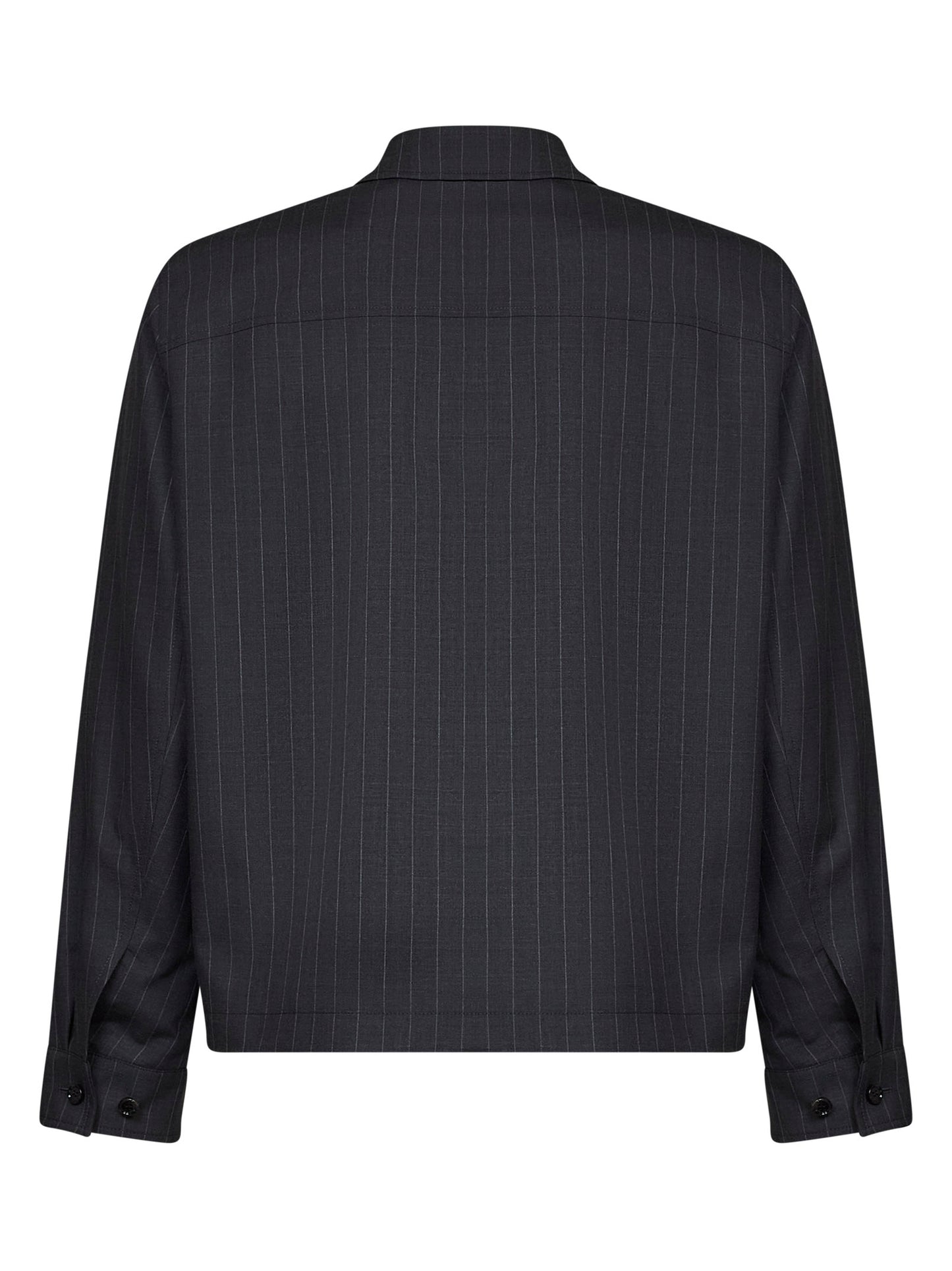Iron grey pinstriped wool Bloomsbury sport jacket