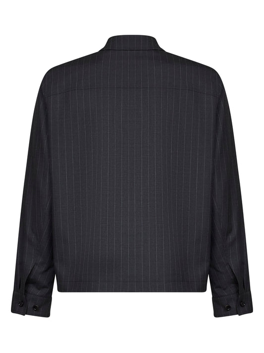 Giacca sportiva Bloomsbury in lana gessata grigio ferro