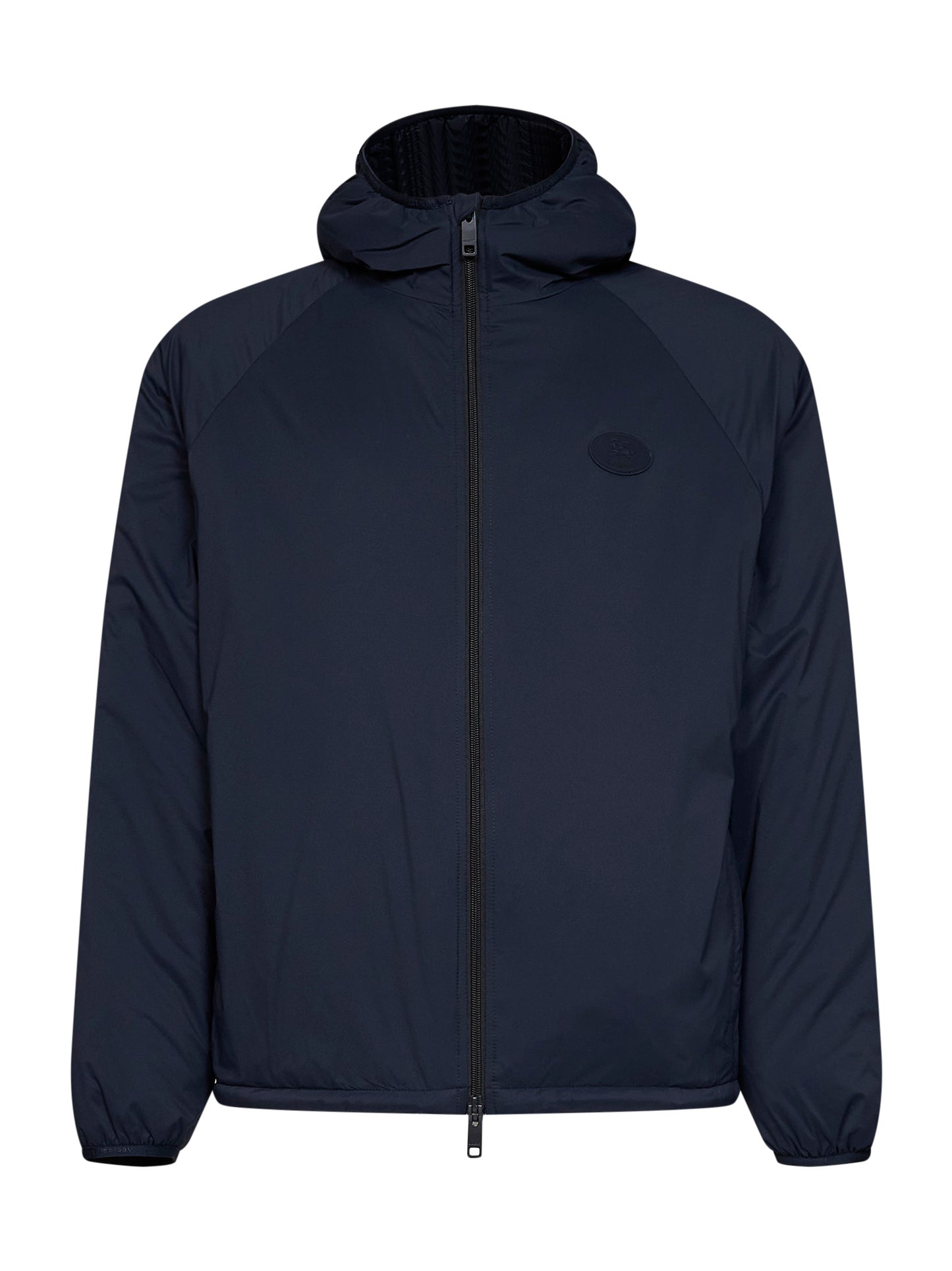 Giacca ripiegabile con cappuccio Dunwich in nylon blu navy
