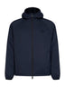 Giacca ripiegabile con cappuccio Dunwich in nylon blu navy