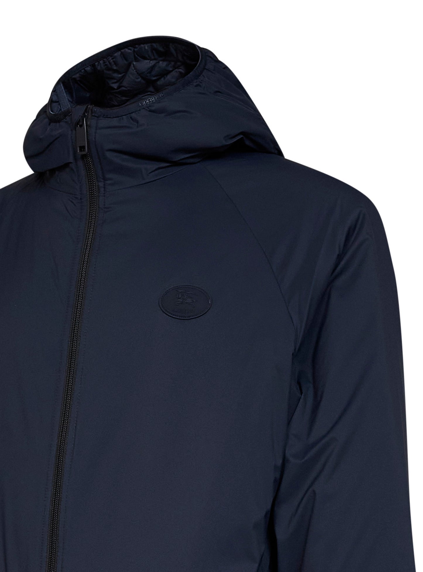 Giacca ripiegabile con cappuccio Dunwich in nylon blu navy