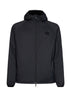 Black nylon Dunwich packable hooded jacket