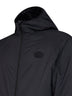 Black nylon Dunwich packable hooded jacket