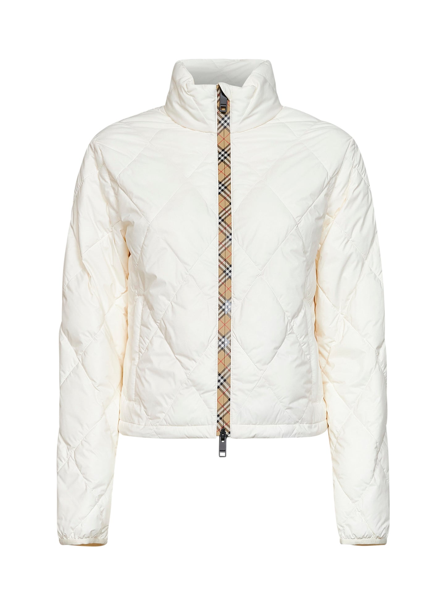 Ivory quilted nylon Bramford packable jacket