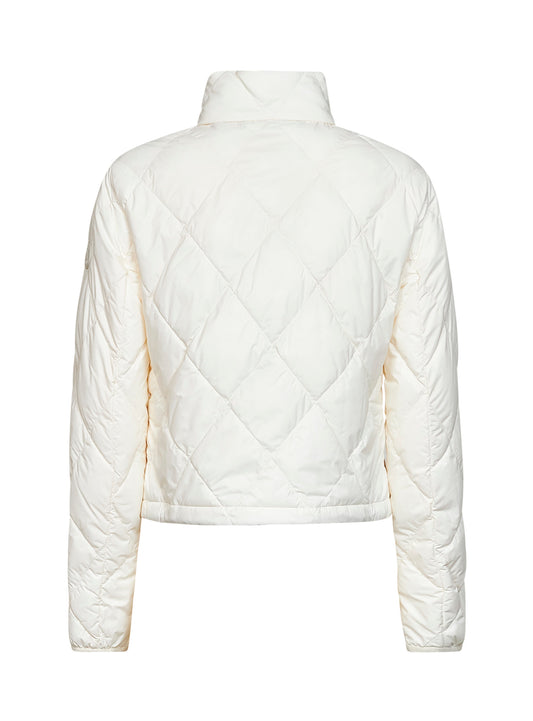 Ivory quilted nylon Bramford packable jacket
