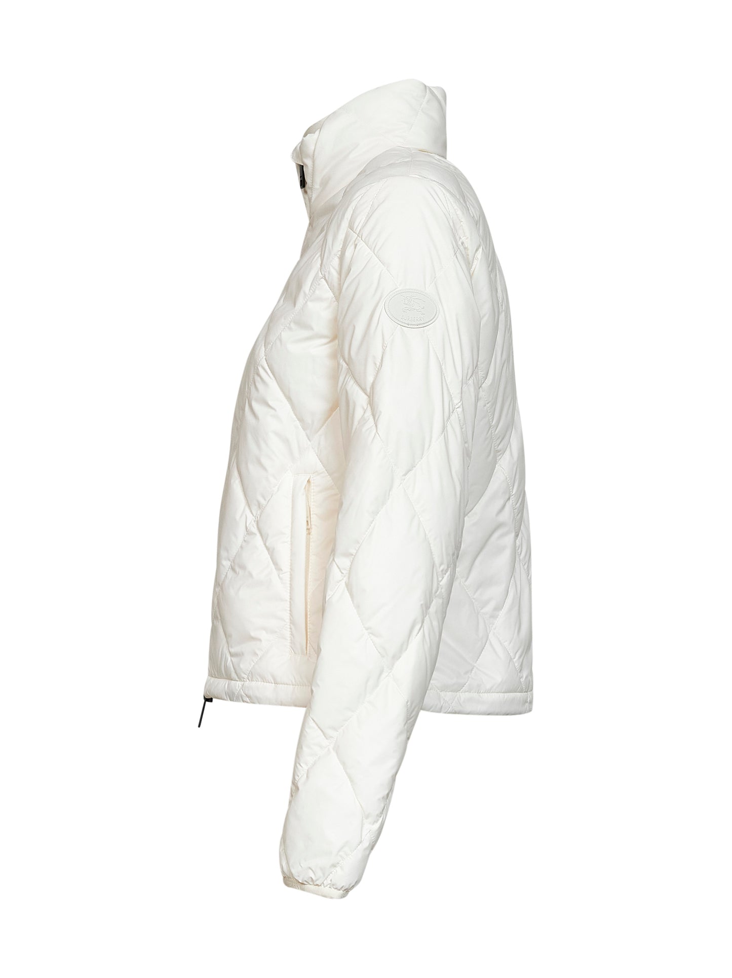 Ivory quilted nylon Bramford packable jacket